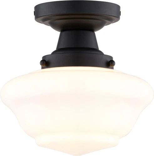Vaxcel Lighting C0312 9"W Semi-Flush Ceiling Fixture - Black - Picture 1 of 11