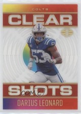2021 Panini Illusions Clear Shots Red 75/149 Shaquille Leonard Darius #CS-5 0nr3
