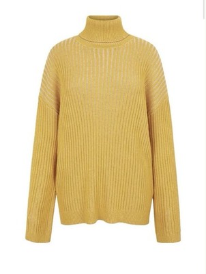 ALIGNE Gina Rollkragenpullover gerippt Oversize Größe S Neu mit Etikett UVP 89£