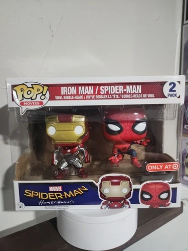 Funko Pop Iron Man Spider-Man 2 Pack  Homecoming Target Exclusive