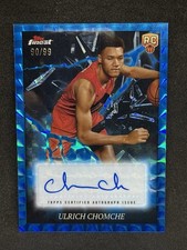 2024-25 Topps Finest Electrifying Signatures Blue Geo /99 Auto Ulrich Chomche RC