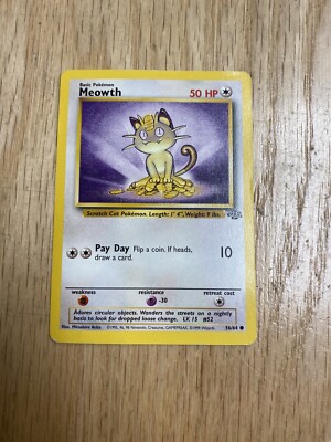 1999 Pokemon Meowth Card | eBay