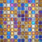 Mosaikfliese Poolmosaik Schwimmbadmosaik schwarz irisierend Wand 220-P55256_b