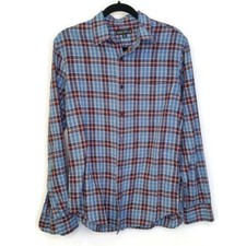 J Crew Mercantile Mens Long Sleeve Button Down Casual Shirt Plaid Size Medium