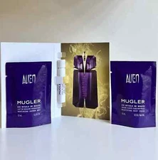Mugler Alien Perfume & Body Cream & Shower Milk Sample Trial Size Collection Set
