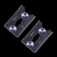 2pcs Transparent Card Holder For Vehicle Car Windshield Card Holder Accessories