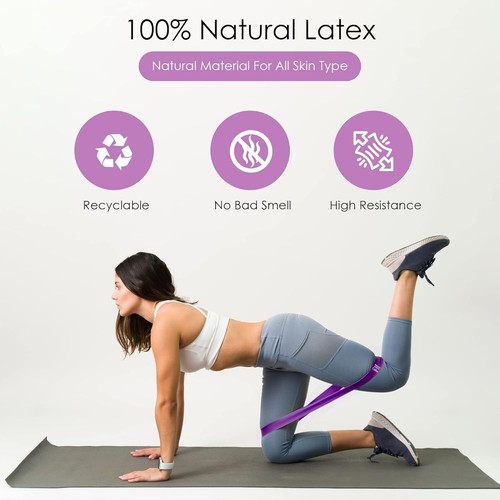Widerstandsbänder Set | Fitness Gummibänder für Training, Fitnessstudio | (5er Pack) - Bild 7 von 35