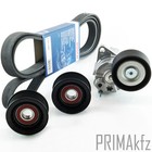BOSCH Keilrippenriemen + Riemenspanner Umlenkrolle für Mercedes W203 W204 W211