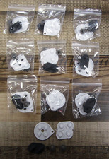 Lot - 10 New Sets Super Nintendo SNES Controller Repair Kit Conductive Pads