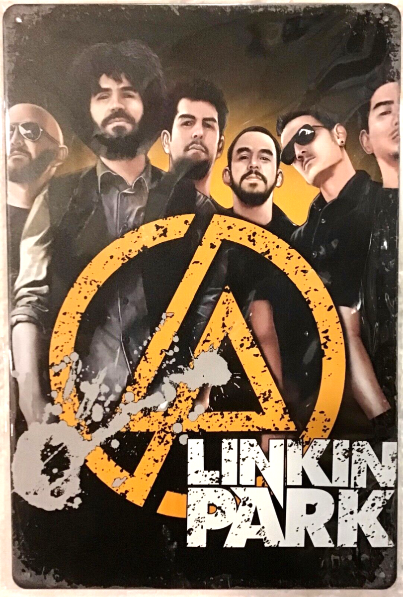 TIN SIGN new 8x12 Linkin Lincoln park band musical rap rock roll