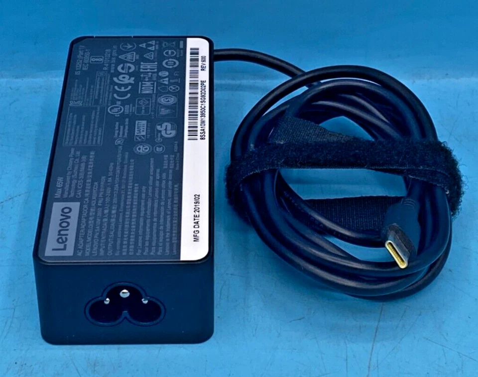 Lenovo 20V 3.25A 65W USB-C ADLX65YCC3A TIPO C con cable de 3 pines Reino Unido (OFERTAS BIEN) Foto 4 de 4