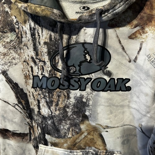 Mossy Oak Hoodie Camo Pullover Sweatshirt Hunting Outdoors S/CH (4-6) - Picture 2 of 5
