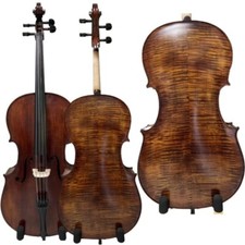 Stradivari style song cello 3/4,Old spruce,flames back ,Hand Made 15901