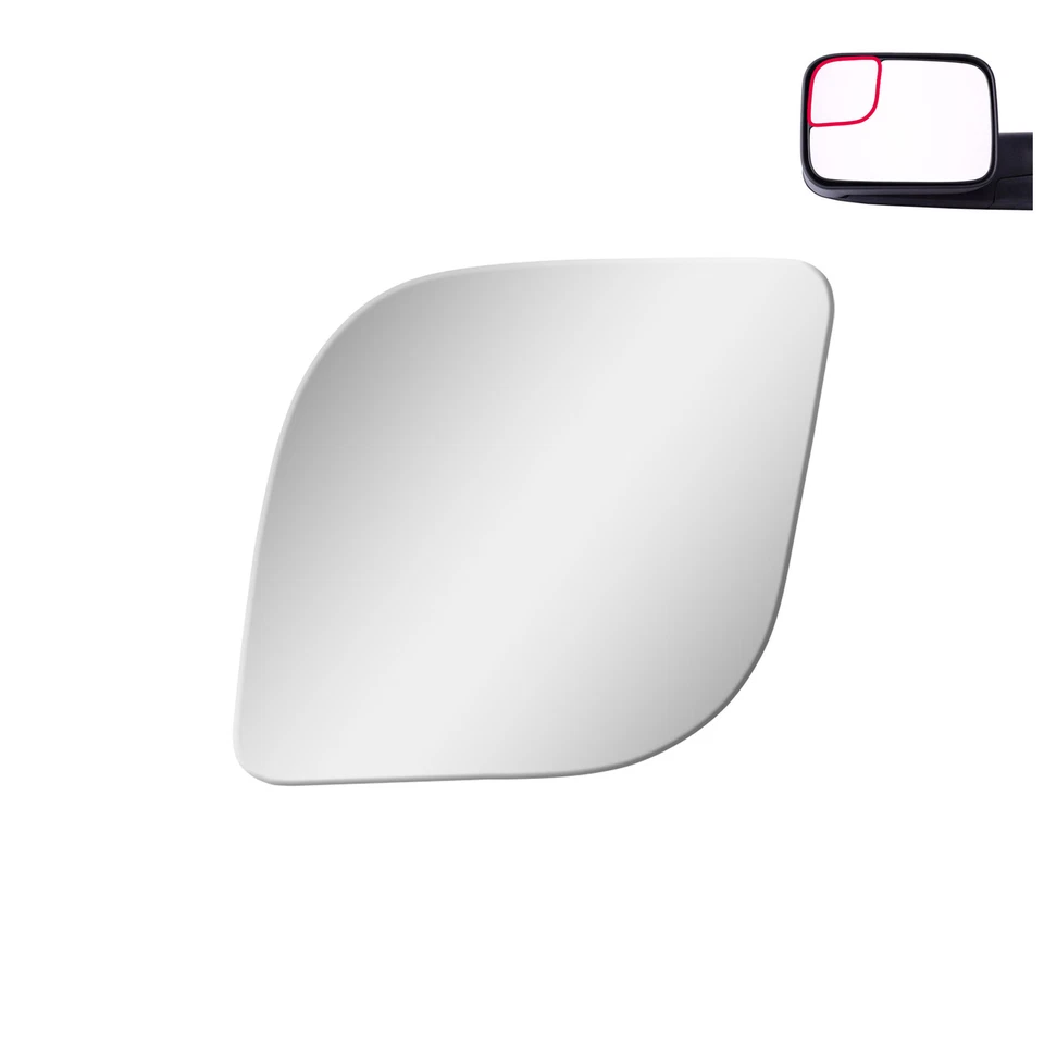 Espejo de vidrio para camioneta Dodge Ram 2500 3500 1994-09 lado derecho convexo + adhesivo Foto 2 de 4