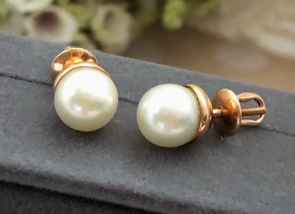 Russian gold shop earrings ebay