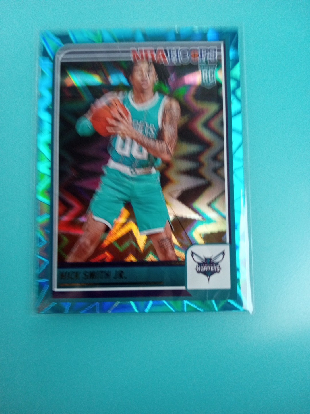 Nick Smith Jr. Teal Explosion Rookie 2023-24 Panini NBA Hoops Basketball #235