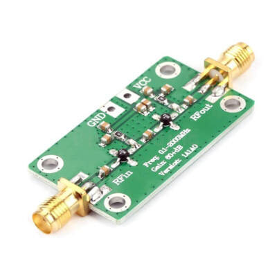1X  0.1~2GHZ 0.1-2000MHz Gain 60dB RF Broadband Amplifier Module LNA Board LNA