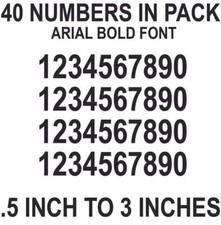 Mailbox Address Locker Numbers Decal Vinyl Sticker Window Door Wall Sign Decals