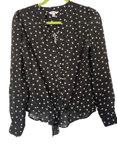 Candies Black and White Polka top