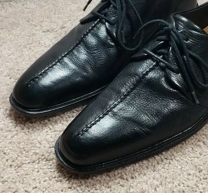 COLE HAAN (C.06399)-Black Grain Leather, Mens Split.Toe  display picture 3