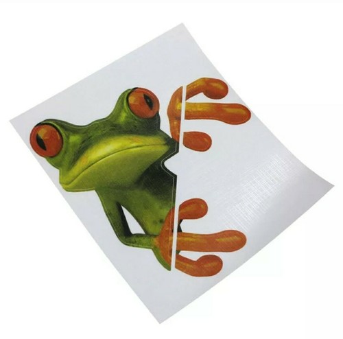 3D Green Tree Frog Funny Car Sticker Truck Window Decal Graphics fun walls - Picture 3 of 5