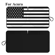 For Acura Accessories US Flag Large Car Windshield Sun Shade Shield Cover Visor