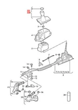 VW T-CROSS GEARSTICK KNOB WITH BOOT LEATHER BLACK/BLACK 2GM711113ATVU