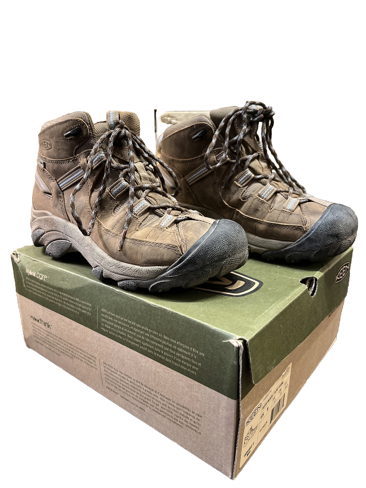 Stivali da trekking KEEN TARGHEE II MID donna US8 ardesia neri pietra selce