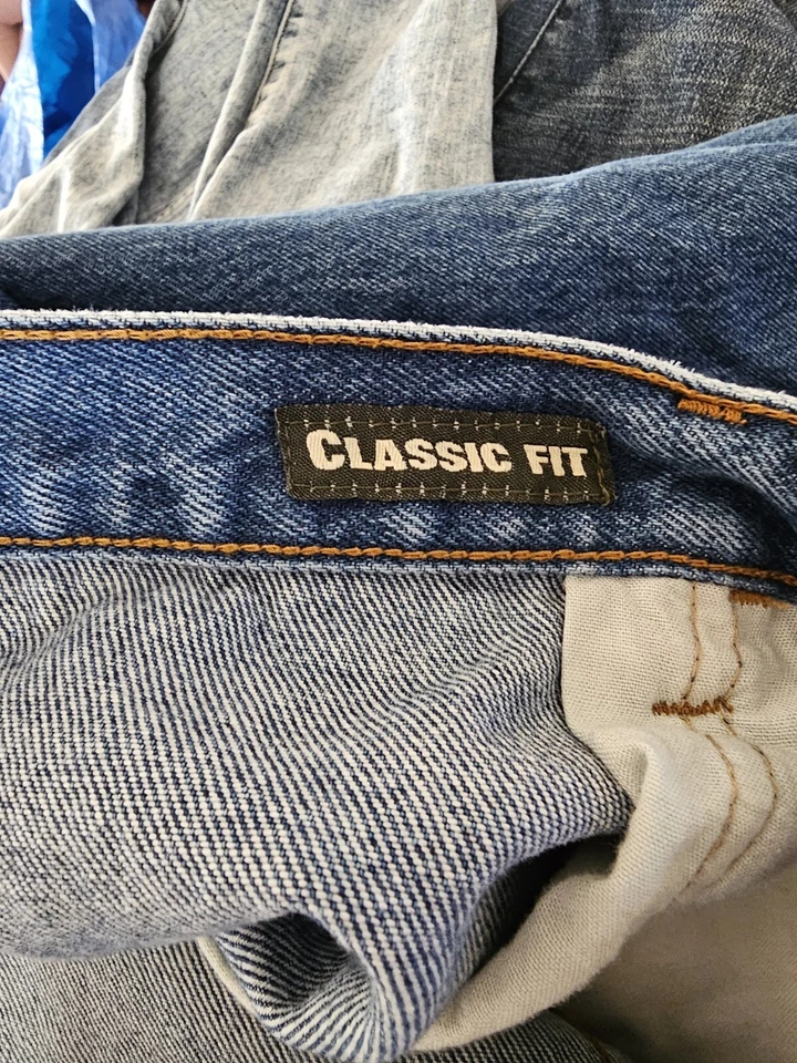 WearGuard Classic Fit Straight Leg Jeans Mens Size 44 X 32 Blue Denim Cotton - Image 4 of 4