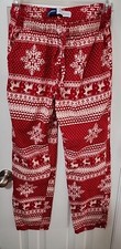 Women  s Old Navy Match The Fam Holiday Lounge Pants Red/White Size M