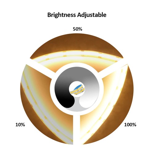 COB LED Light Strip 12V 24V 608 Diodes CCT Dimmable High Density Flexible Ribbon - Picture 3 of 30