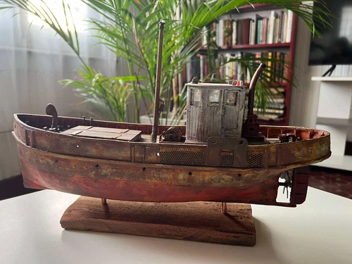Handmade art boat