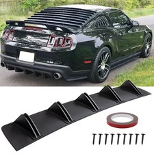 For Ford Mustang Gt Rear Diffuser Shark 5 Fins Bumper Lip Splitter Spoiler For Ford Mustang Gt Rear Diffuser Shark 5 Fins Bumper Lip Splitter Spoiler