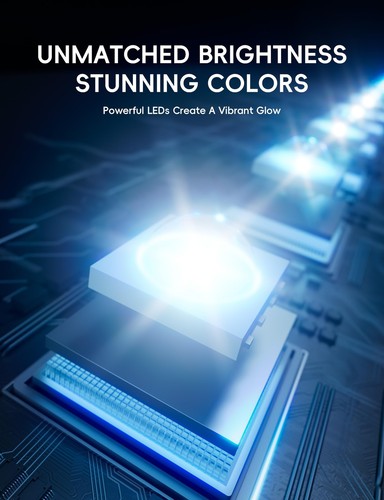Solar Pool Lights Only for Inground Pool, 10-Color 4-Mode Light Sensing LED, Und - Picture 7 of 9
