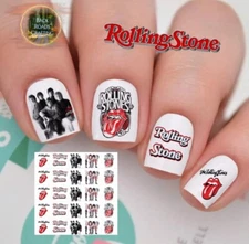 Rolling Stones Waterslide Nail Decals Set Of 50 Instructions And Bonus