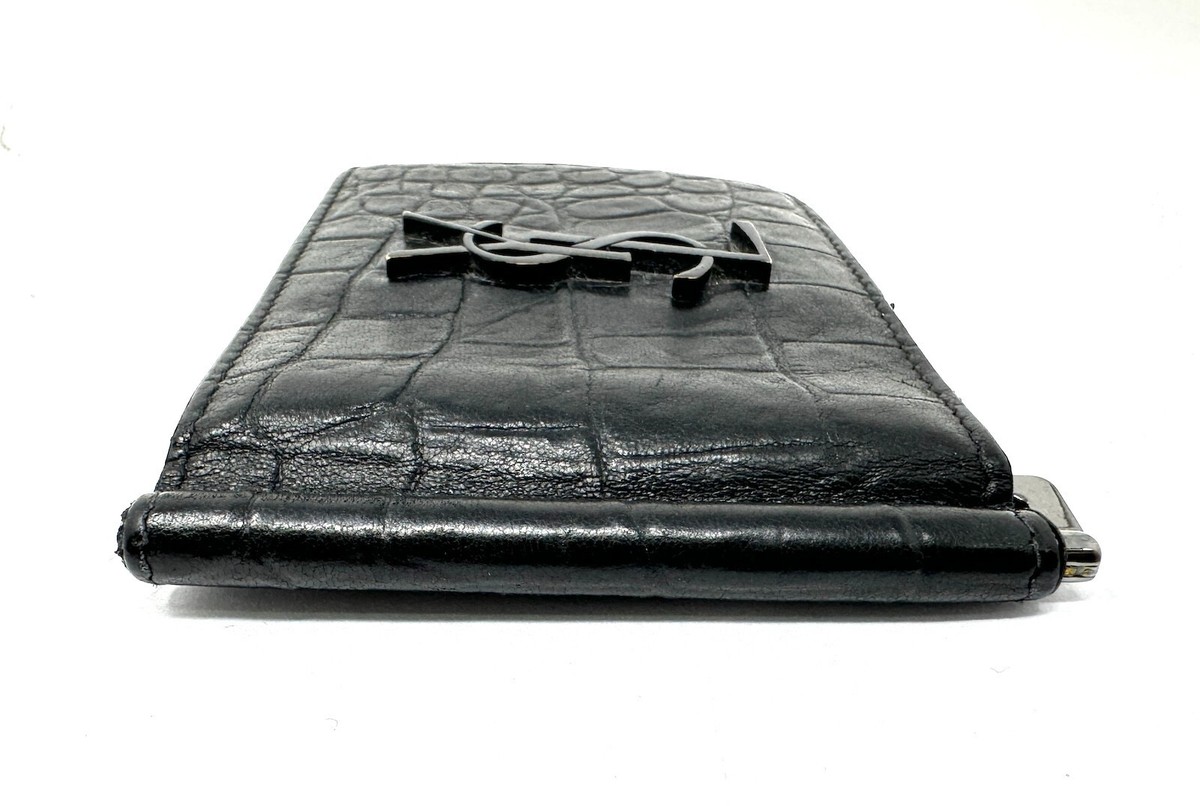 Yves Saint Laurent Money Clip Bill Clip Wallet Purse Yves Saint Laurent Money Clip Bill Clip Wallet Purse