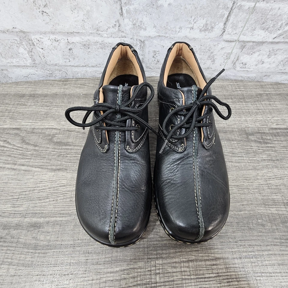 Soft Spots Shoes Women's 7.5 M Black Lace Up Round Toe Upper Leather - image 3 of 4