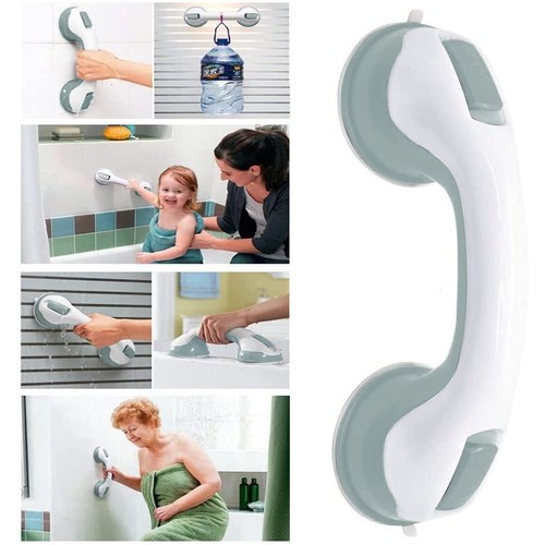 Suction Grab Bar 12'' Shower Handle Bathroom Balance Bar Tub Safety