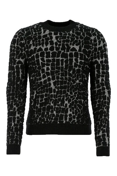 Black Regular Size Sweaters for Men