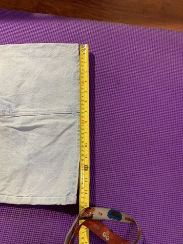 No Excuses Denim Jean Skirt W/ Red Heart Pin Kid Girl SZ10 Light Blue Read - Picture 6 of 12