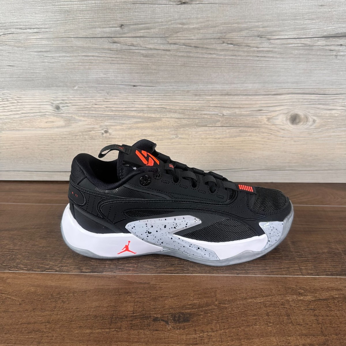 Nike Air Jordan Luka 2 Black Cement GS Size 7Y Black Bright