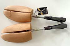 Pr Rochester Wooden Shoe Keepers Stretchers 5/E Hanover Sole Handle  Tag A01211
