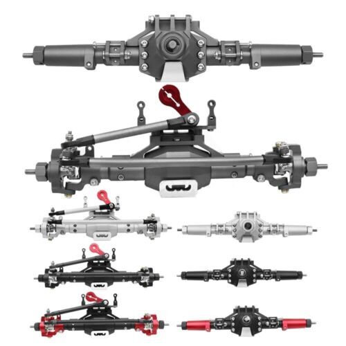 CNC Metal Front & Rear Axle for 1/10 RC Crawler Truck Axial SCX10 II 90046 90047 - Picture 1 of 29