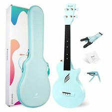 Concert Ukulele Enya Nova U 23  Beginner Ukulele Kit with All Carbon Fiber Case,