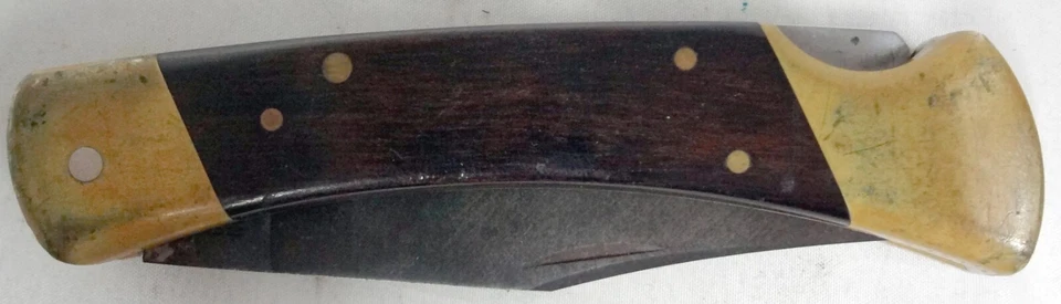 Navaja de bolsillo plegable de caza Craftsman Schrade 95089 de colección ¡con funda de cuero! Foto 2 de 4