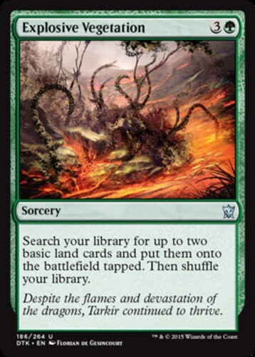 Near Mint Explosive Vegetation x4 Dragons of Tarkir MTG