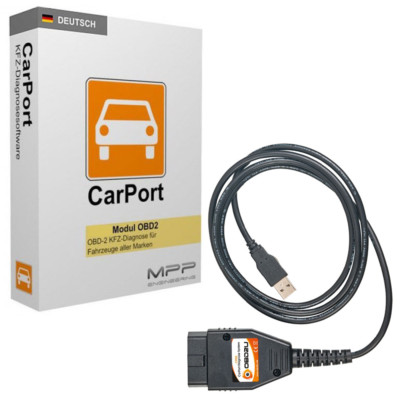 Diagnose Software CAN UDS KKL CDPS Interface + Original CARPORT PRO DEUTSCH OBD