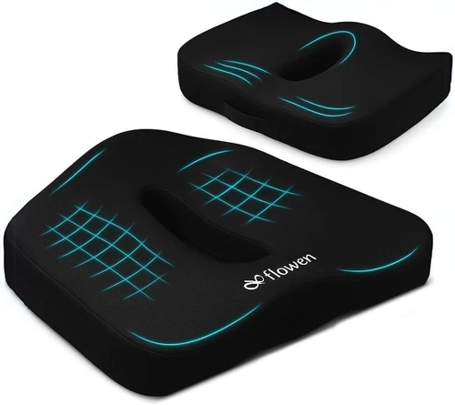 Cuscino Sedia Ufficio E Cuscino Sedile Auto in Memory Foam per Guidatore Seduta 