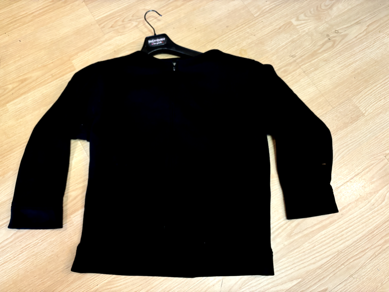 Giacca Bomber Yves Saint Laurent Rive Gauche Vintage 1992 Nero 38