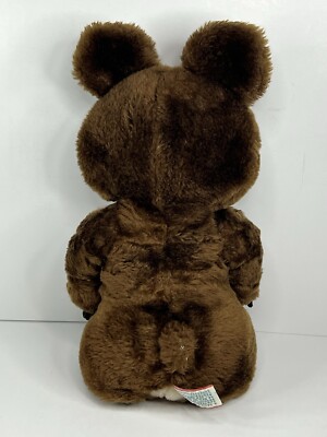 Vintage Olympics 1980 Misha Mascot Plush Moscow Games Dakin